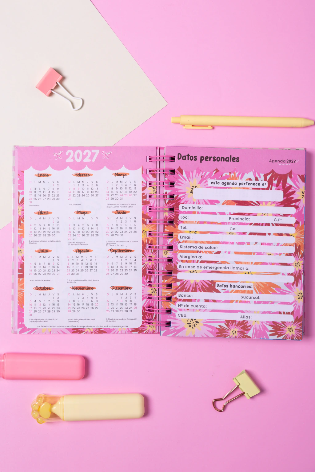 Agenda MODERNA Semana a la vista - Golden - Imagen 17