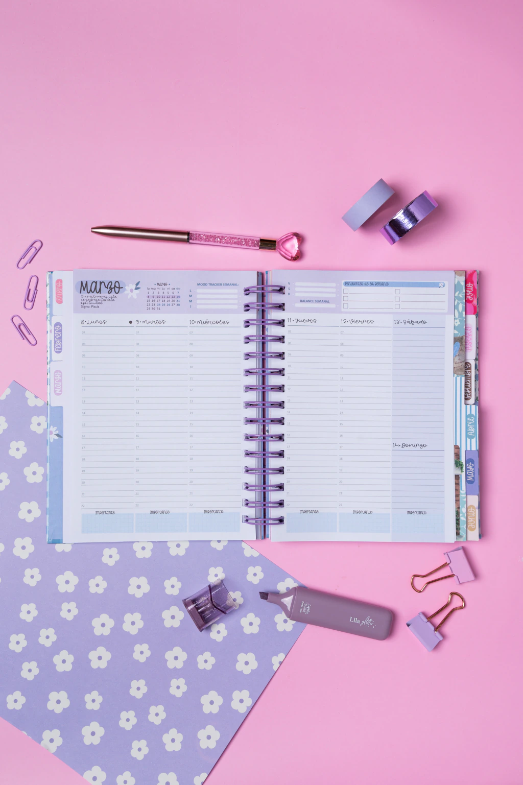 Mi Agenda SWEET Semana a la vista - Rosie - Imagen 17