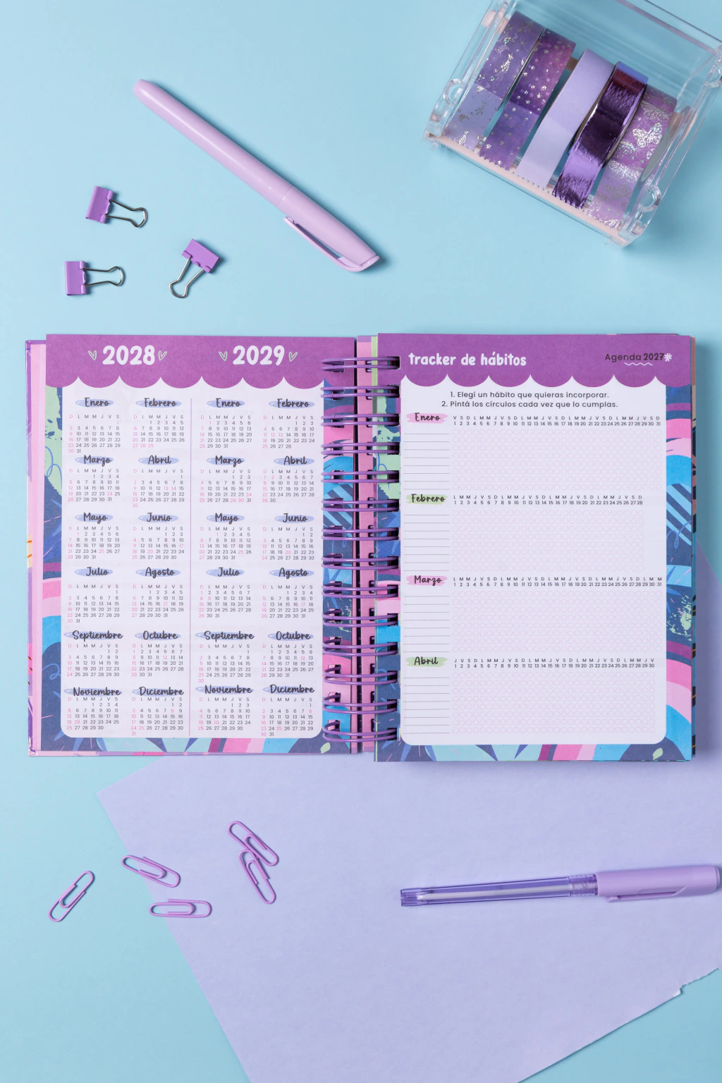 Agenda MODERNA Hoja por día - Daisy Night - Imagen 18